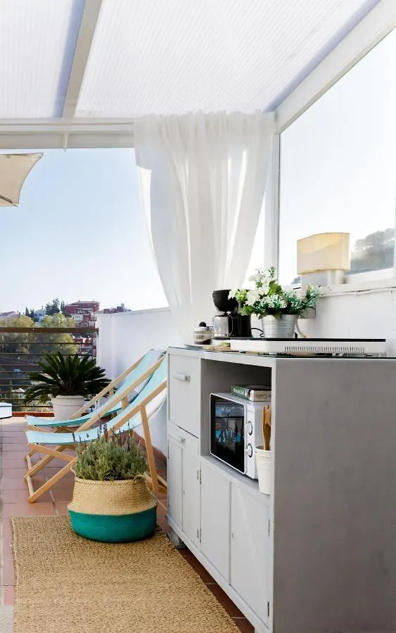 Great Penthouse & Terrace Overlooking The Sea - Free Parking Malaga